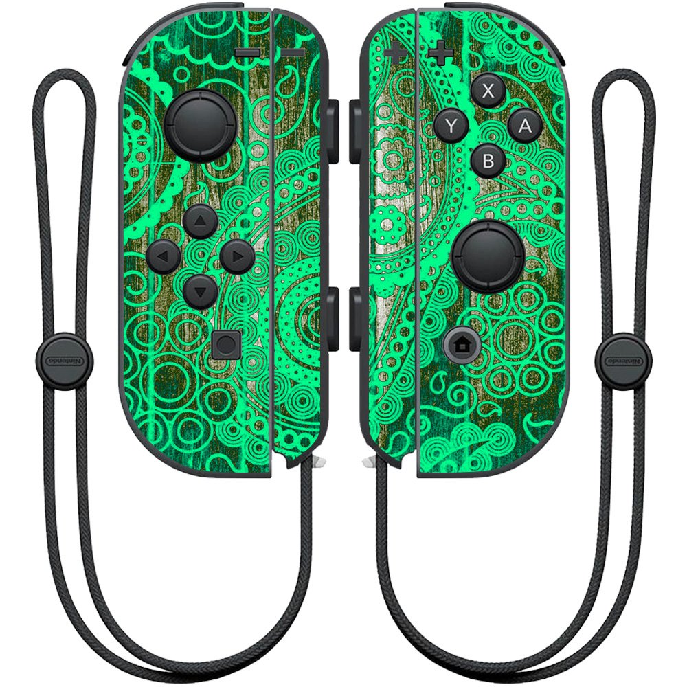 MightySkins Skin Compatible with Nintendo Joy-Con Controller wrap Cover Sticker Skins Vintage Paisley