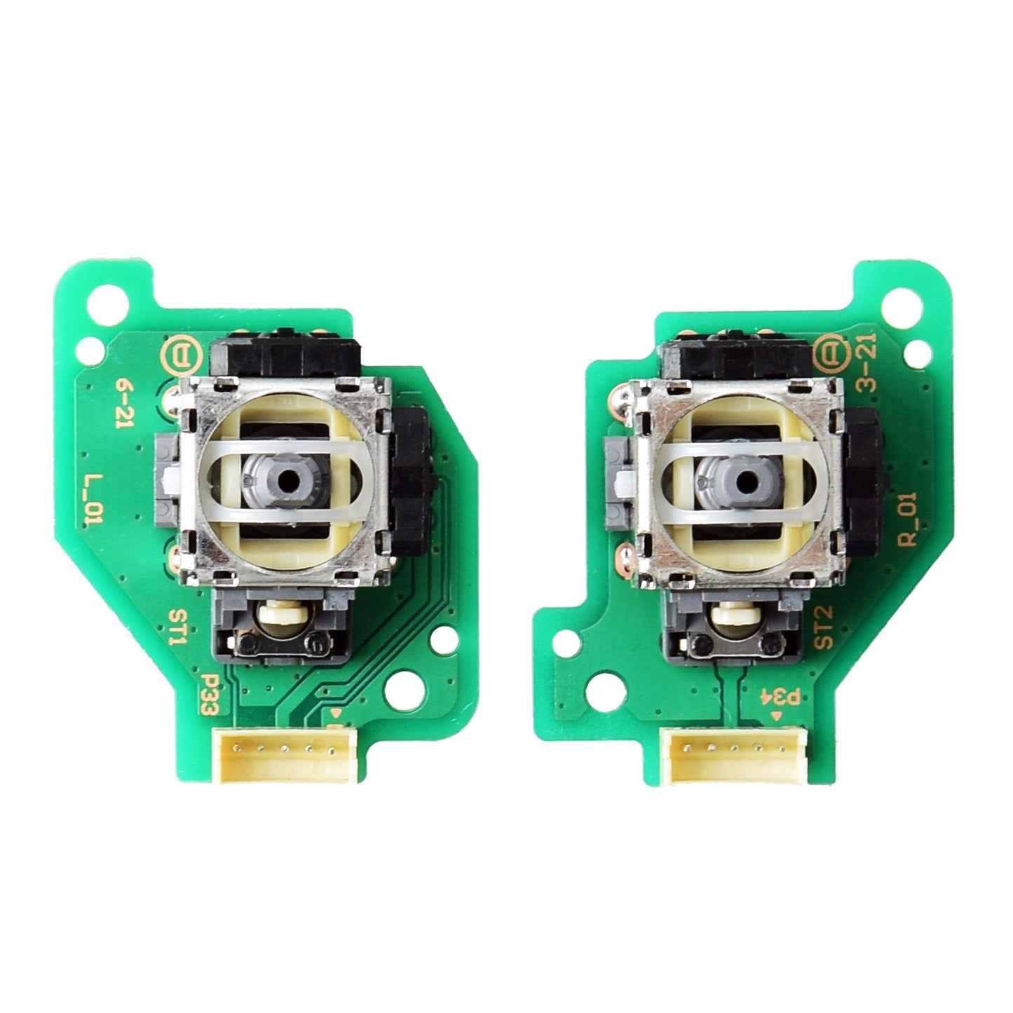 Gam3Gear Analog Stick with PCB Board for Nintendo Wii U GamePad Controller Left Right Set