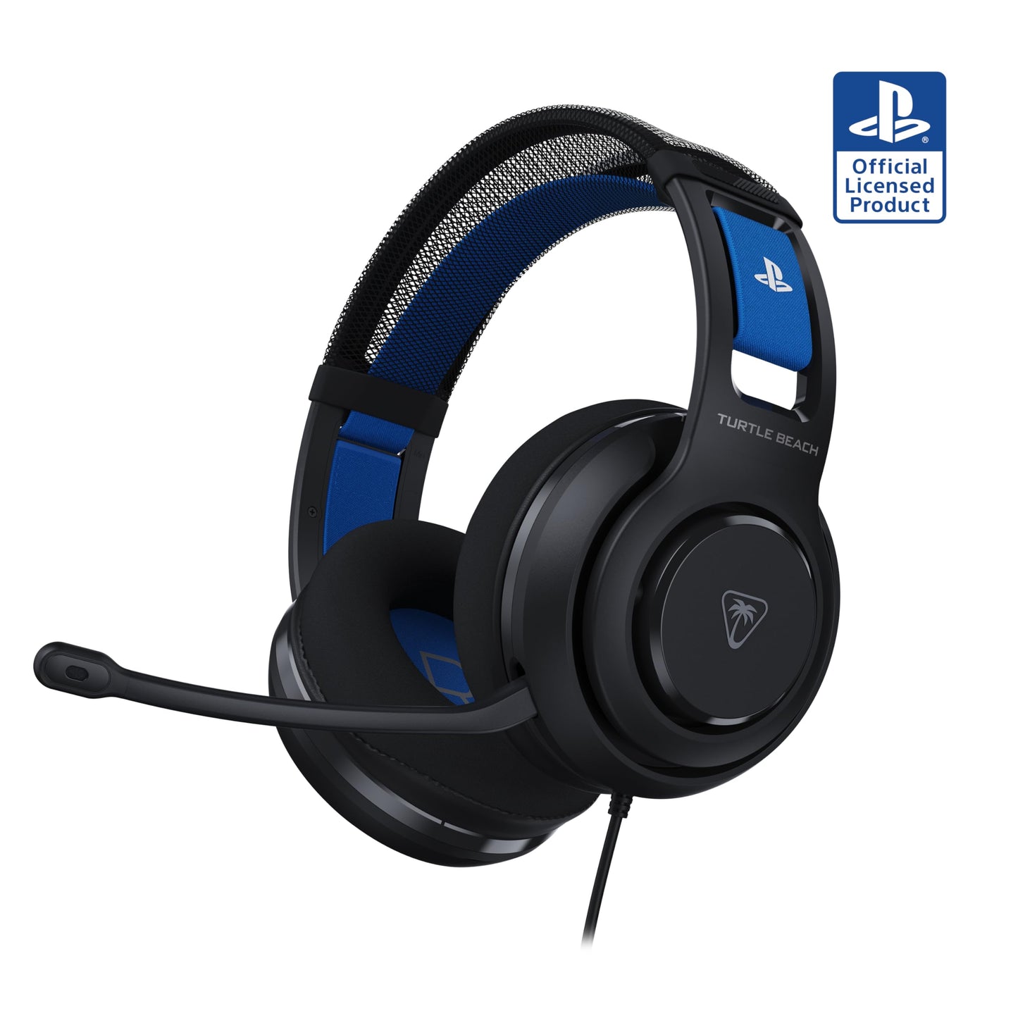 Turtle Beach Atlas 200 Wired Gaming Headset Officially Licensed for PlayStation  PS5  PS4-50mm Nanoclear Drivers  Flip-to-Mute Mic  Memory Foam Cushions  Floating Headband - Black