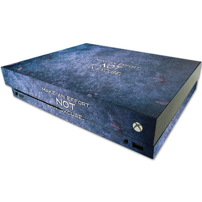 MIGHTY SKINS MightySkins Skin for Microsoft One X Console - Protective Vinyl Decal Wrap - Make An Effort Design