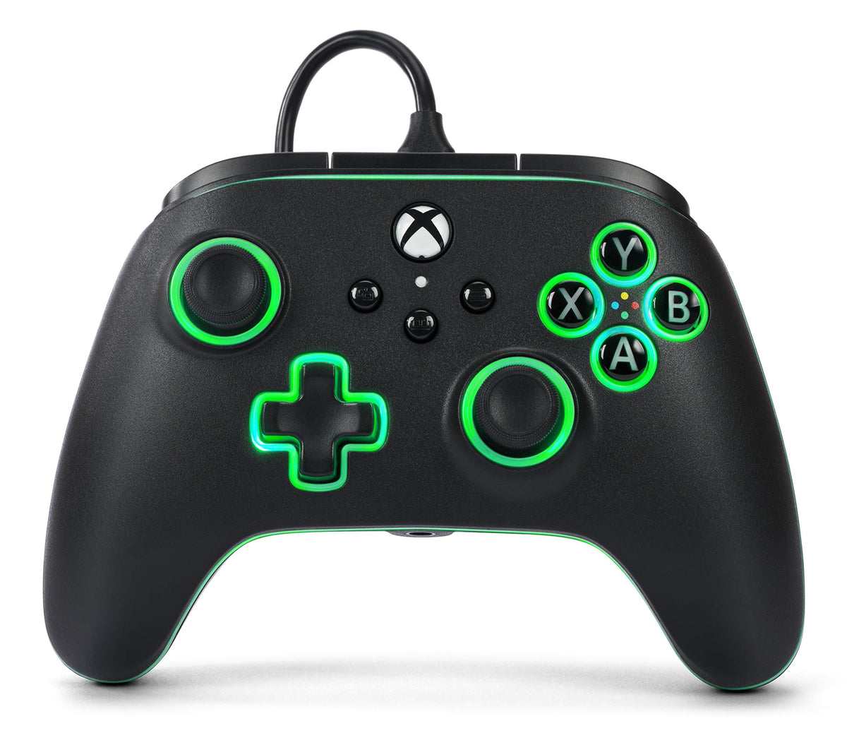 PowerA Advantage Wired Controller for Xbox Series X|S with Lumectra - Black  gamepad  wired video game controller  gaming controller  works with Xbox One and Windows 10/11  officially licensed