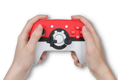 PowerA Enhanced Wireless Controller for Nintendo Switch - Pokemon Poke Ball Red, Model 1510835-01, Bluetooth Gamepad for Switch & Lite