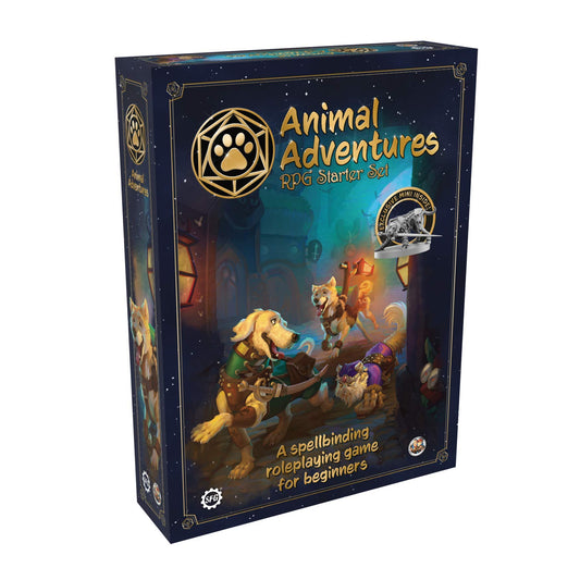 Steamforged Games Animal Adventures Starter Set - Beginners Tabletop RPG 5E Compatible - Assorted Color - Model SFAA-SS