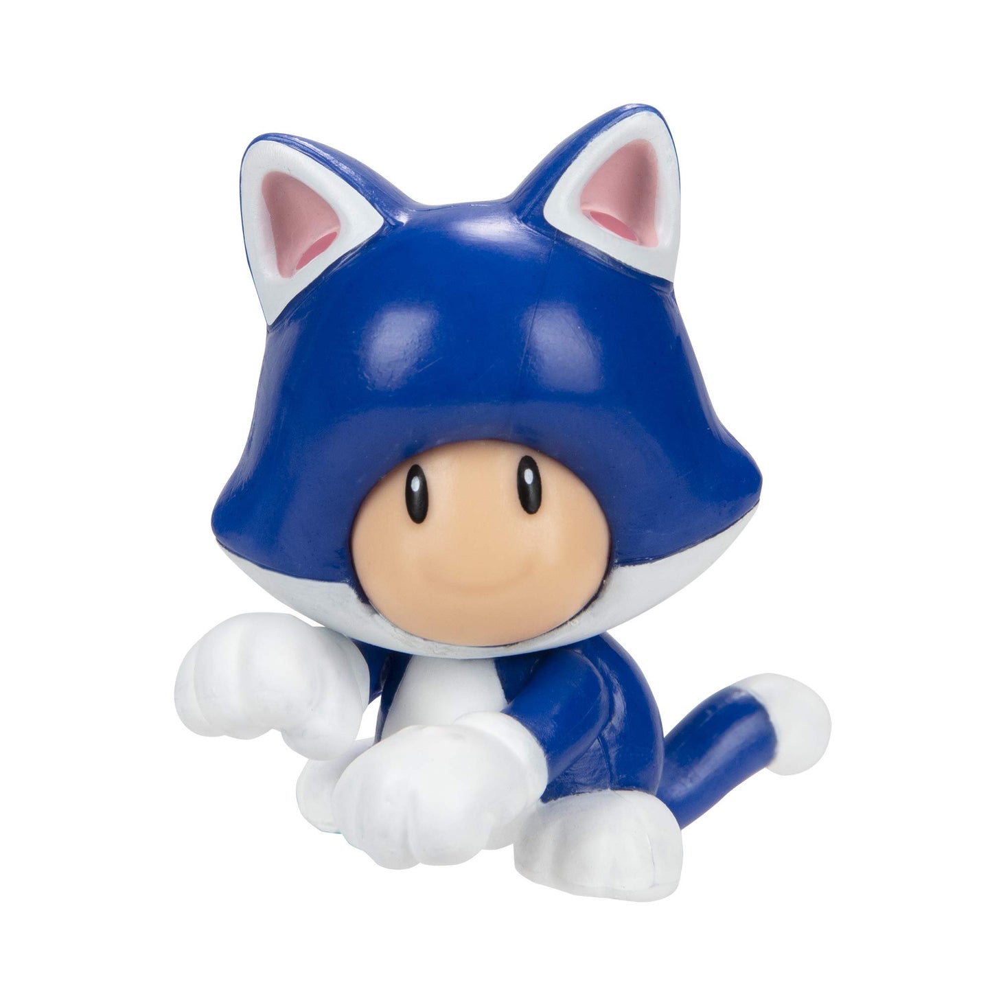 Nintendo 2.5" Goomba Action Figure - 8 Bit Design, Blue/White Color, Model 91428
