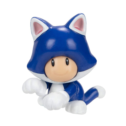 Nintendo 2.5" Goomba Action Figure - 8 Bit Design, Blue/White Color, Model 91428