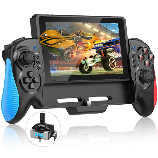 Gammeefy Switch Controller for Switch/OLED  Hall Effect One-Piece Joypad Controller Replacement for Switch Pro Controller  Switch Controllers Remote with Adjustable Turbo and Dual Motor Vibration