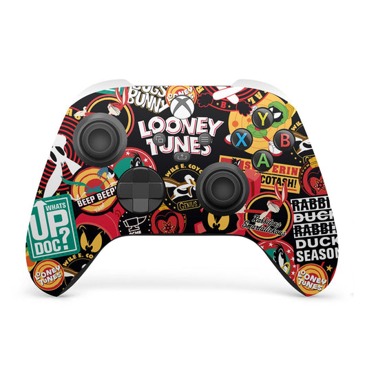 Head Case Designs Officially Licensed Looney Tunes Sticker Collage Graphics and Characters Vinyl Sticker Gaming Skin Decal Cover Compatible With Xbox Series X/S Controller