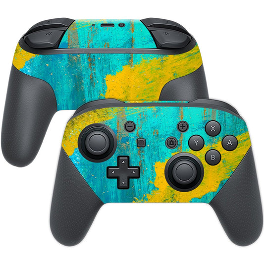 MIGHTY SKINS Nintendo Switch Pro Controller Skin - Acrylic Blue, Durable Vinyl Decal Wrap, Easy to Apply & Remove, Model NISWPCOI-Acrylic Blue