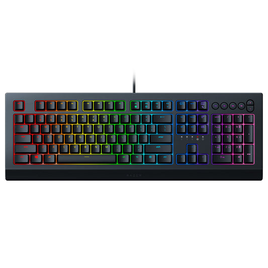 Razer Cynosa V2 Gaming Keyboard: Customizable Chroma RGB Lighting - Individually Backlit Keys - Spill-Resistant Design - Programmable Macro Functionality - Dedicated Media Keys