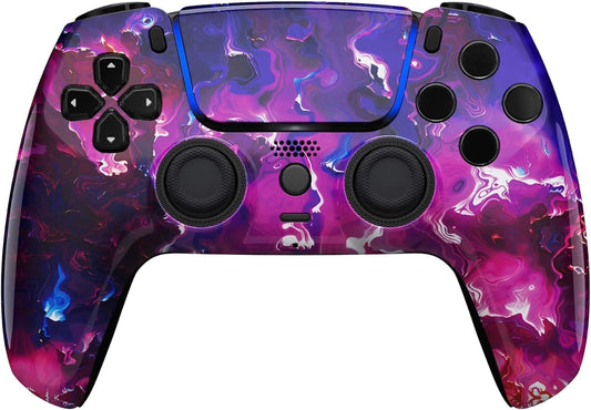Custom Controllerzz Modded Wireless Custom Controller for PS5 - Compatible With All Shooting Games - Rapid Fire  Dropshot  Akimbo & More (Purple Magma)