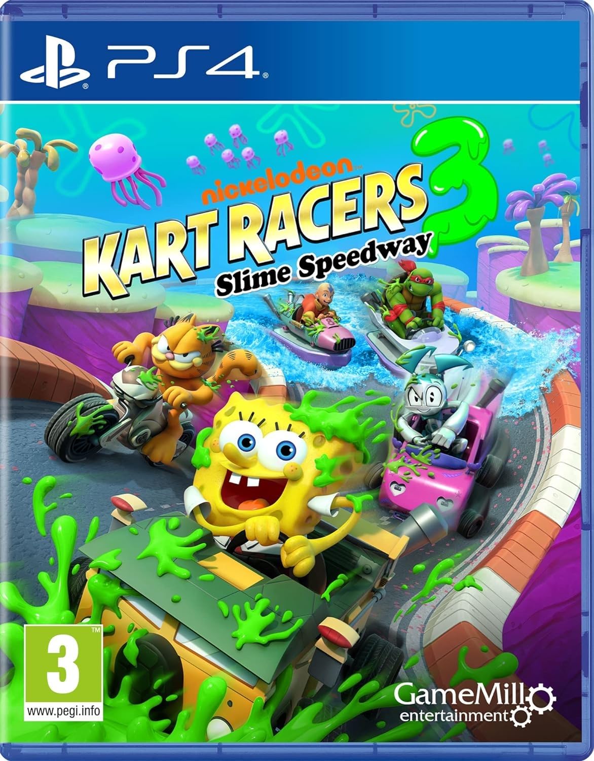 Game Mill Nickelodeon Kart Racers 3: Slime Speedway Game - Model SM-944