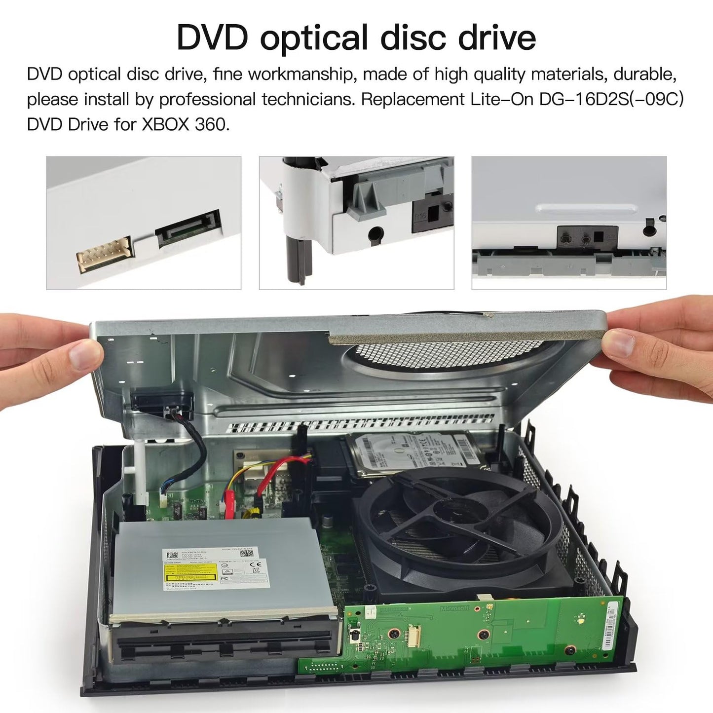 Honglei DG-16D2S Original DVD Drive Replacement for Microsoft Xbox 360