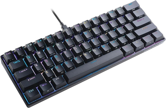 Mad Catz S.T.R.I.K.E. 6 RGB Mechanical Gaming Keyboard, Compact 60%, Black, Model KS63NMUSBL00