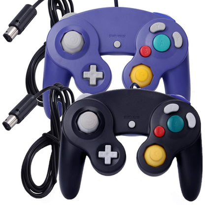ONE250 Classic Shock Wired Controller 2 Pack for Wii GameCube, Black & Purple, Model 2500174