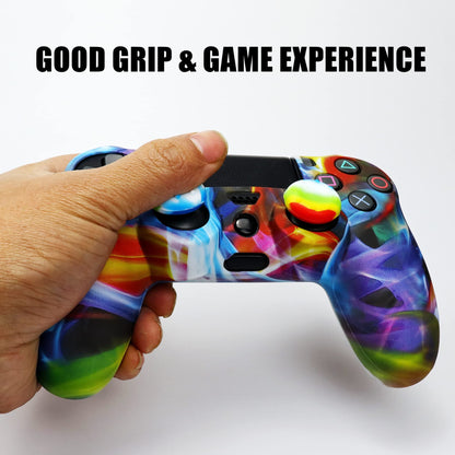 Oiokew PS4 Controller Skin - Anti-Slip Shell Cover with 10 Silicone Joystick Grips - PS4 Controller #15