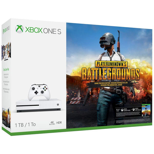 Xbox One S 1TB Console - PLAYERUNKNOWNS BATTLEGROUNDS Bundle [Discontinued] (Renewed)