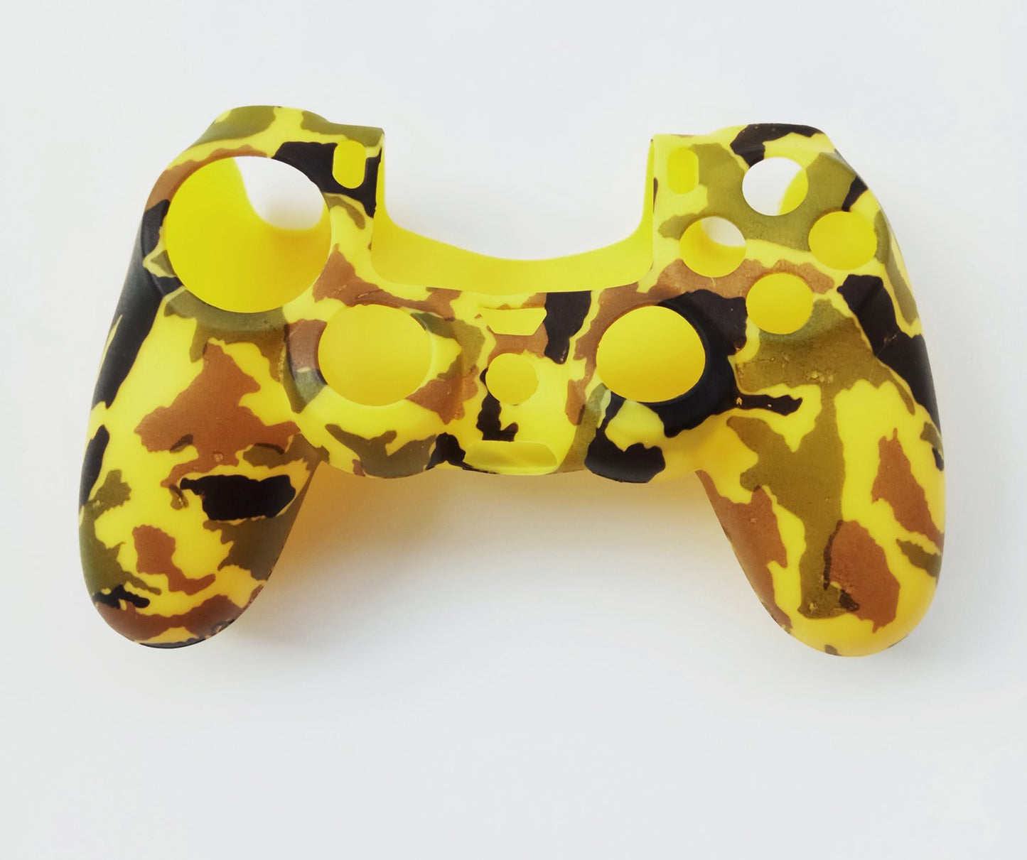 Hikfly Silicone Gel Controller Cover for PS4/PS4 Slim/Pro - Yellow, Includes 2 Covers & 8 FPS Pro Thumb Grip Caps