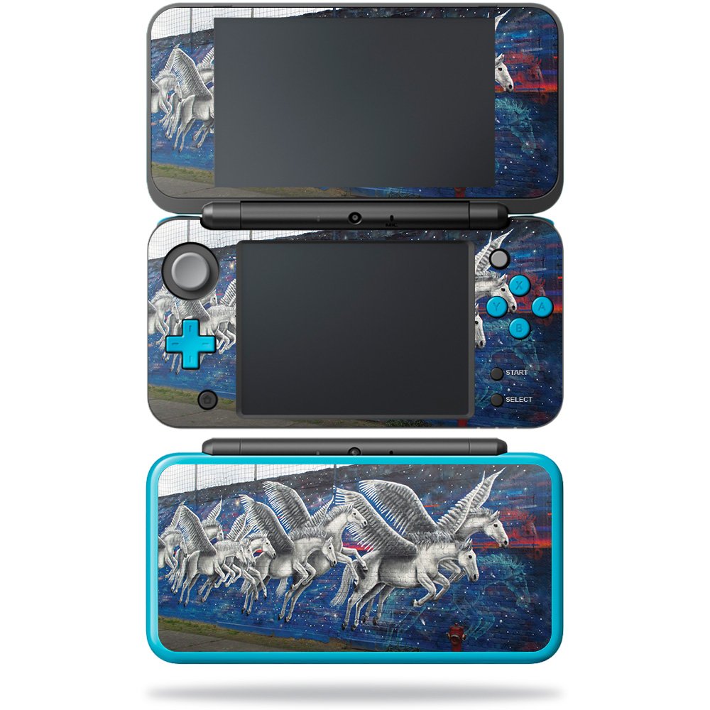 MIGHTY SKINS Nintendo New 2DS XL Skin - Pegasus Herd | Durable Vinyl Decal Cover | Easy Apply & Remove
