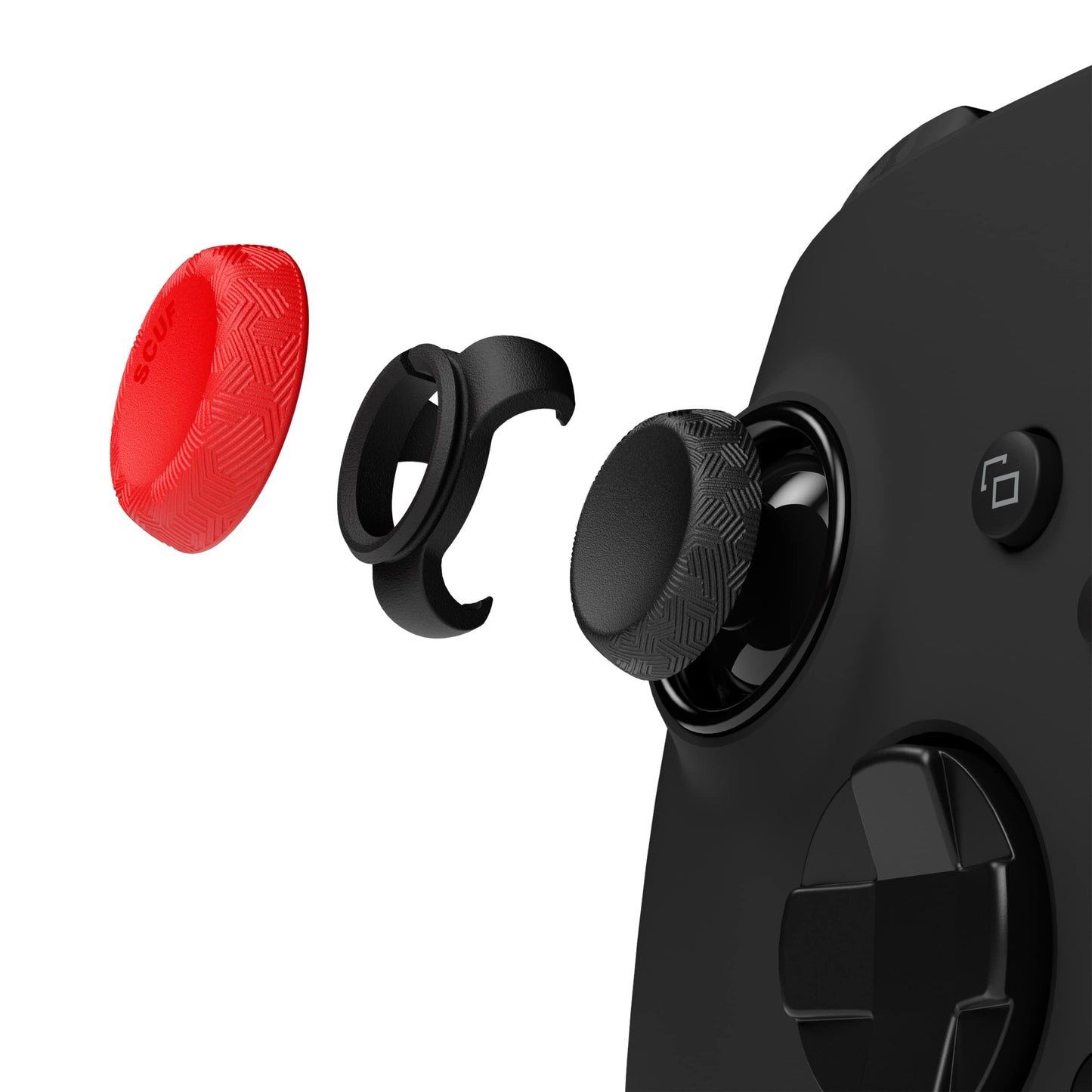 SCUF Universal Thumbstick Grips - 4 Pack Tactic, Red, Model 902-601-04-009-NA, Durable Multiple Material