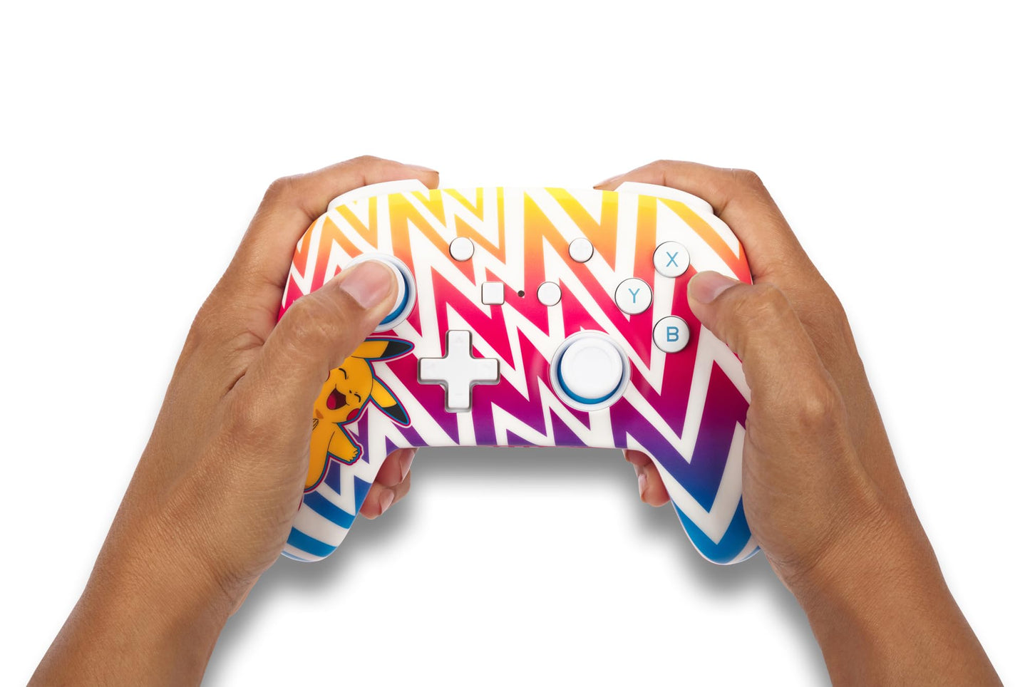 PowerA Enhanced Wireless Controller for Nintendo Switch - Pikachu Vibrant, Bluetooth, Advanced Gaming Buttons, Model NSGP0262-01