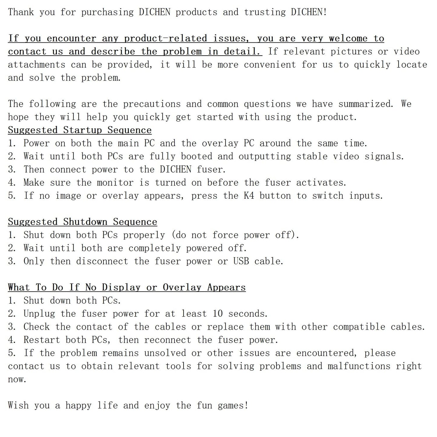 DICHEN DMA Fuser Combiner Display Overlay Adapter, 2K 144Hz HDMI, Aluminum Alloy, White, US Plug