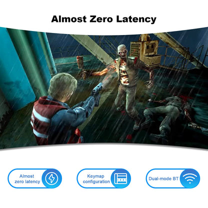 BITFUNX RetroScaler Wireless Controller Adapter for PS2/PS1, Compatible with PS3/PS4/PS5, Xbox One S, Black