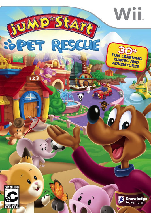 Knowledge Adventure Jumpstart Pet Rescue Game for Nintendo Wii - Model 876930007071