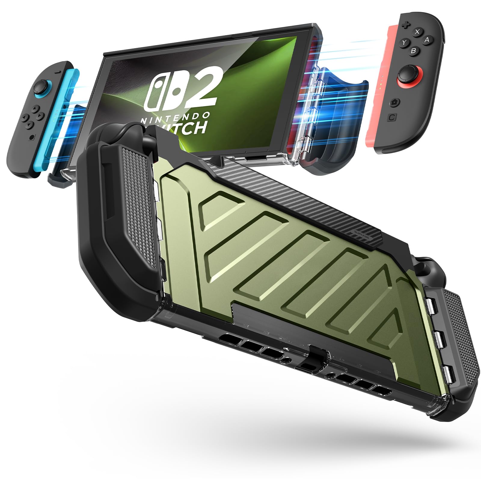 SUPCASE for Nintendo Switch 2 Case 2025 (Unicorn Beetle Pro)  [Military-Grade Protection] [Magnetic Joy Con Controllers Friendly] Dockable Integreviewed Cover Accessories for Nintendo Switch 2  Guldan