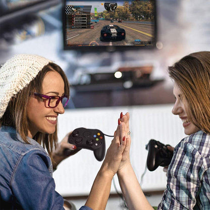 USonline911 Classic Controller S-Type Wired Gamepad for Xbox - Ruby Red