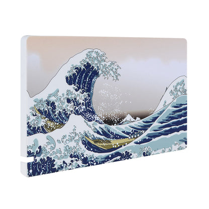 PlayVital Custom Dock Cover for Nintendo Switch - Anti-Scratch Hard Shell, The Great Wave Design, Model NTG7001