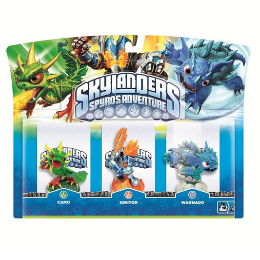 ACTIVISION Skylanders Spyros Adventure Triple Character Pack - Ignitor, Warnado, Camo - 6 Inches Tall - Model 84359