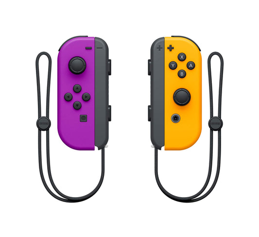 Nintendo Joy-Con Controllers - Neon Purple/Orange - L-R - Switch