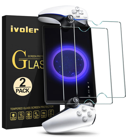 ivoler 2-Pack Screen Protector Tempered Glass for PlayStation Portal Remote Player 8 inch 2023  Transparent HD Clear Anti-Scratch Screen Protector for PlayStation PS Portal Remote Player 8.0