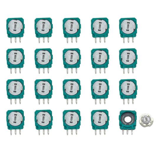 Onyehn 20pcs Replacement Trimmer Potentiometer Sensor for Xbox One PS3 PS4 Switch Pro Controllers Gasket Repair Parts for Thumb Stick Analog Joystick