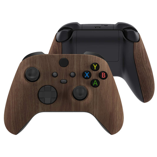eXtremeRate Xbox Series X/S Controller Replacement Shell - Soft Touch Wood Grain, Model ZX3D415