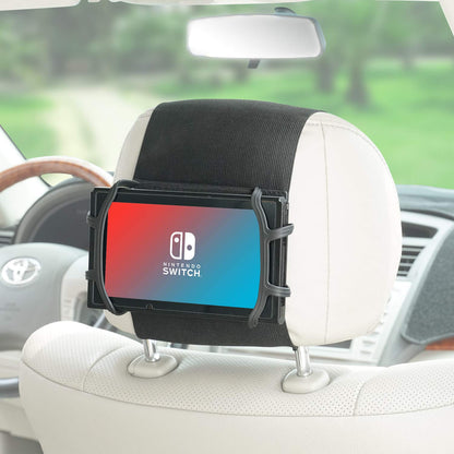 TFY Nintendo Switch Car Mount - Swivel Headrest Holder, Silicon Material