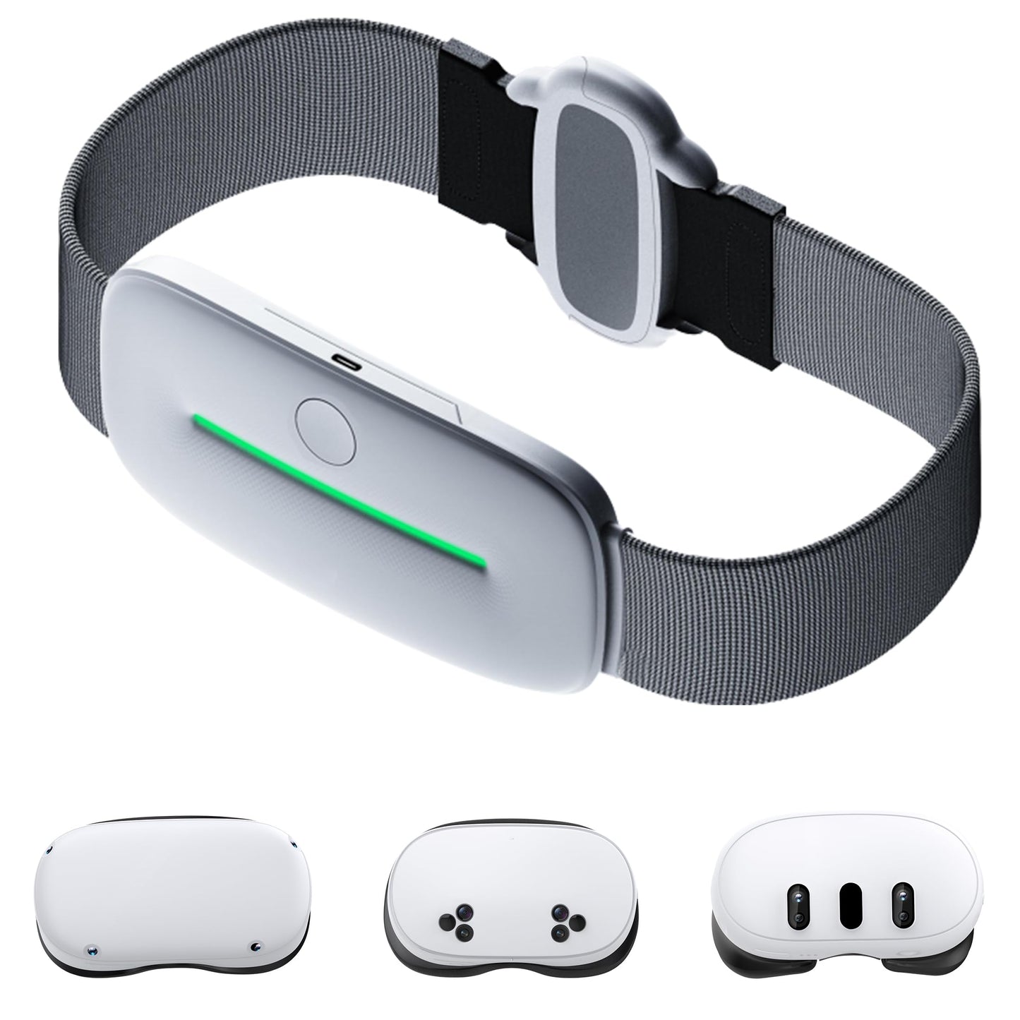NinxGloy 12000mAh Magnetic Adjustable Battery Belt for Meta Quest 2/3/3S | 20W Fast Charging  Belt Battery for Extended 7H VR Gaming