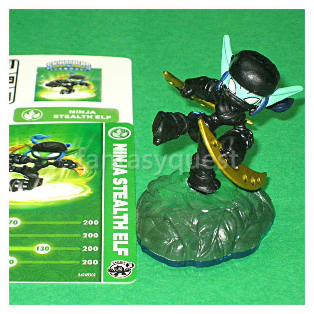 ACTIVISION Skylanders Swap Force Ninja Stealth Elf Action Figure - Black - Model 755746653323 - Bulk Packaging