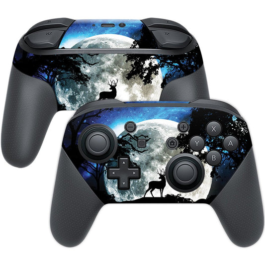 MIGHTY SKINS Nintendo Switch Pro Controller Skin - Moonlight Deer, Durable Vinyl Decal, Easy to Apply, Model NISWPCOI-Moonlight Deer