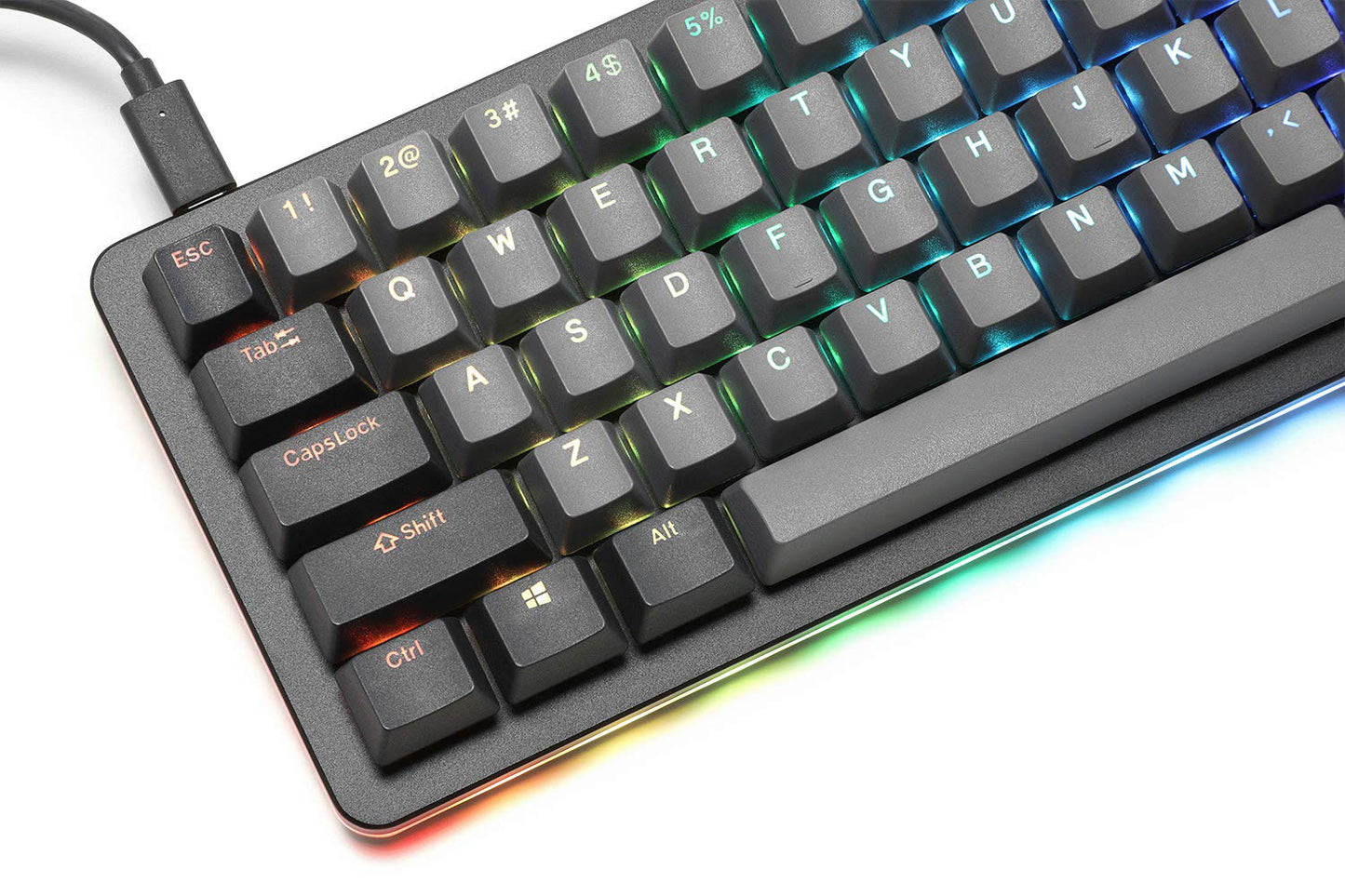 DROP ALT 65% Mechanical Gaming Keyboard - Hot-Swap Switches, RGB LED, Aluminum Frame, Black, Model MDX-31827-10