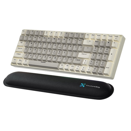 Creamy Mechanical Gaming Keyboard Wireless - 100 Keys Hot-Swappable Retro Design  Silent Linear Switches  3-Mode (BT/2.4G/USB-C)  LED Backlit  3000mAh  Ergonomic Wrist Rest for Win/Mac Gaming & Typing