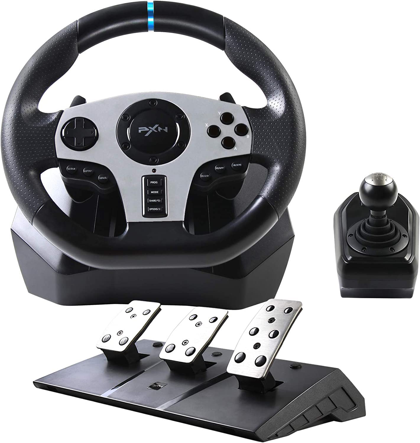 PXN V9 PC Game Racing Wheels,270/900Steering Wheel Gaming for PC With Pedals and Shifter,Driving Wheel for PS4 Xbox One, Xbox Se