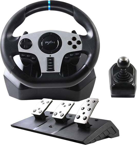 PXN V9 PC Game Racing Wheels,270/900Steering Wheel Gaming for PC With Pedals and Shifter,Driving Wheel for PS4 Xbox One, Xbox Se