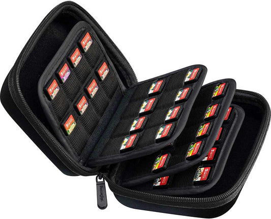 ButterFox 64 Switch Game Case for Nintendo Switch  Switch Game Card Storage Holder or SD Memory Card Case (64 Black)