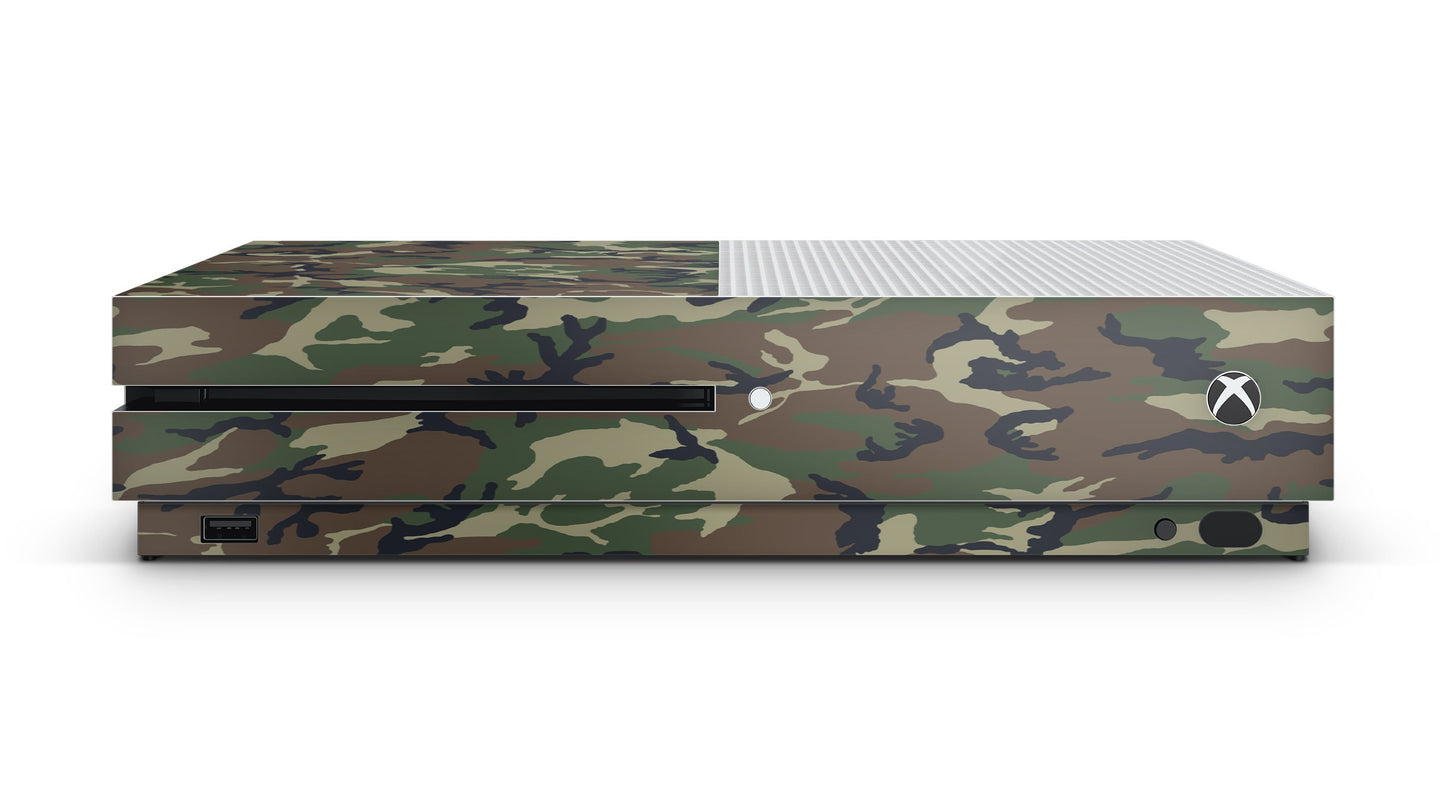 giZmoZ n gadgetZ Xbox One S Camouflage Console Skin Decal + 2 Controller Skins - Camo Design