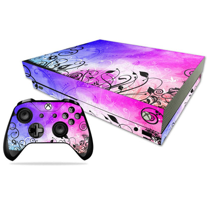 MIGHTY SKINS Xbox One X Skin - Rise and Shine Vinyl Decal Wrap, Easy to Apply, Durable Protection, Model MIXBONXCMB-Rise And Shine