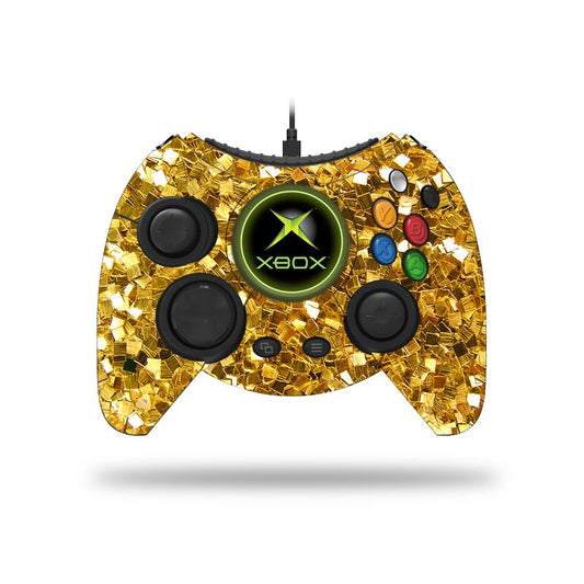 MIGHTY SKINS Xbox One Hyperkin Duke Controller Skin - Gold Chips, Durable Vinyl Wrap, Easy Apply & Remove, Made in USA
