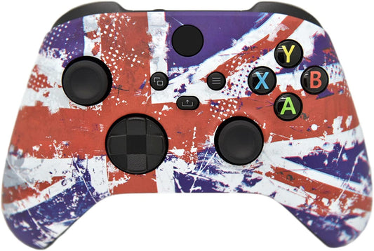 Hand Airbrushed Fade Custom Controller Compatible with Xbox Series X/S & Xbox One (U.K Flag)