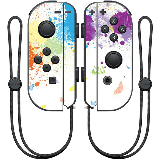 MIGHTY SKINS Nintendo Joy-Con Controller Skin Wrap - Splash of Color, NIJOYCO-Splash Of Color