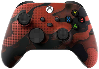 Custom Controllerzz Wireless Controller for Xbox Series X/S & One - Soft Touch - X/S Red Camo
